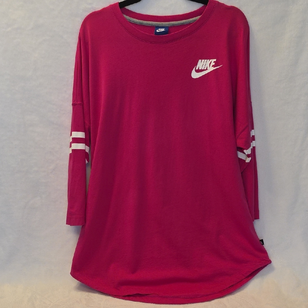 Nike Pink Just Do It Long Sleeve Tee XL